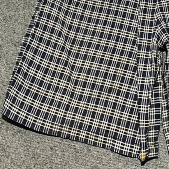 Navy Plaid Culottes - Picture 3 of 3